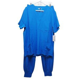 Empire Trend Unisex Medical Scrubs Set Size L Blue